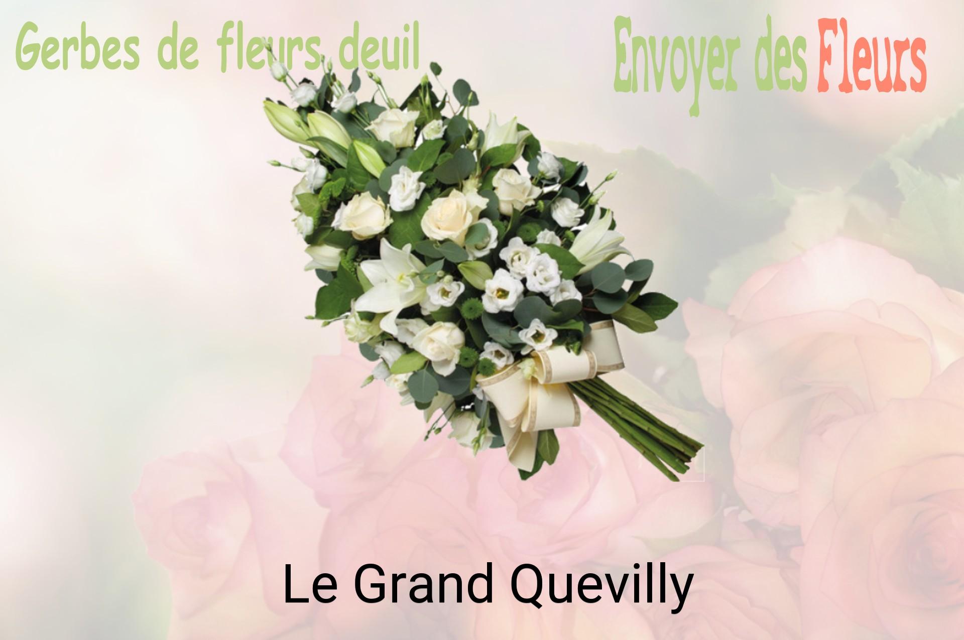 Gerbe de fleurs de deuil livrée à Le Grand-Quevilly